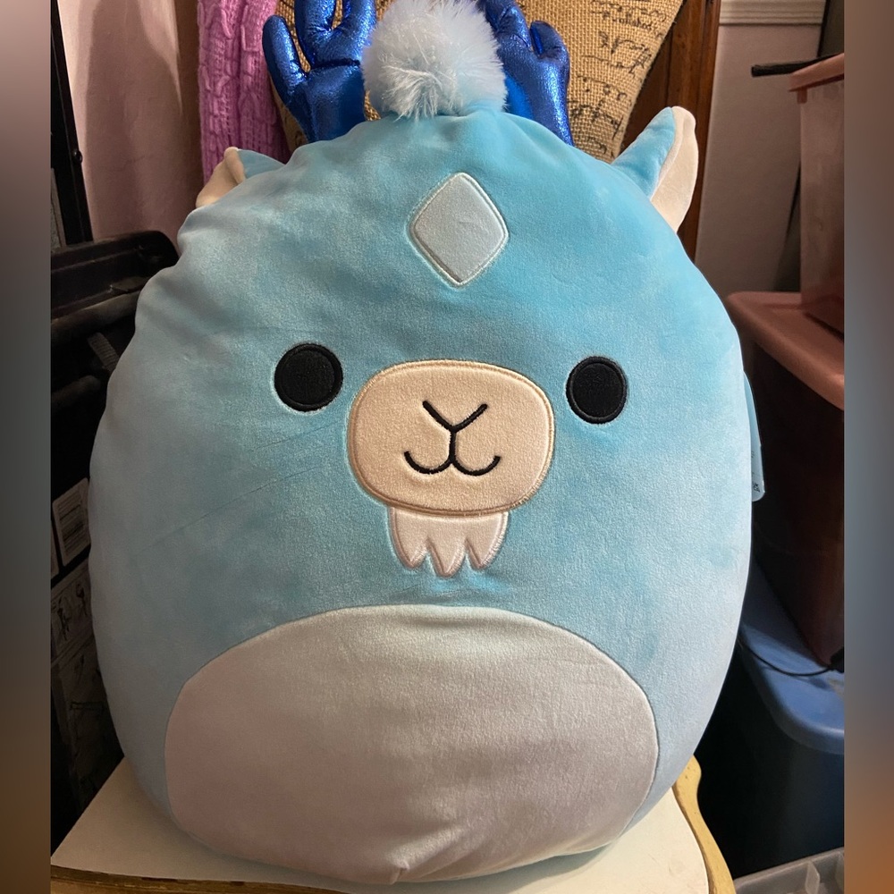 Xam 16” Aqua Kirin Squishmallow.